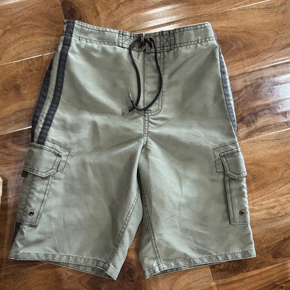 Mossimo size large 10-12 boys swim cargo shorts